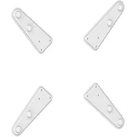 PureMounts Universeller VESA Vergrößerer 200x200 bis 400x400, 4tlg. weiß
