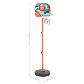 vidaXL Basketball Set Beige 133 -160 cm