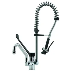 KBS Gastrotechnik KBS Einhebel-Geschirrwaschbrause 3/8 Zoll Wasseranschluß Höhe 60cm