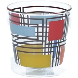 PPD Trinkglas Kaffeeglas Teeglas doppelwandig London 03 L Thermoglas bunt