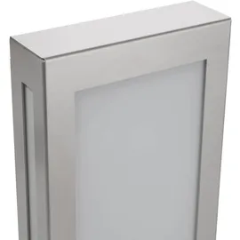 CMD Außenwandleuchte Edelstahl 28 x 14 cm 1er Set silber