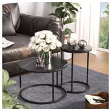 Vicco Ottawa Schwarz Marmor 55 x 55 cm