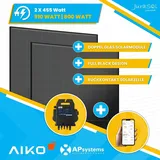 Balkonkraftwerk Solaranlage 910 Watt 800 Watt Steckfertig Wifi Smart App Aiko EZ