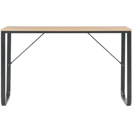 vidaXL Computertisch Schwarz und Eiche 120x60x73 cm