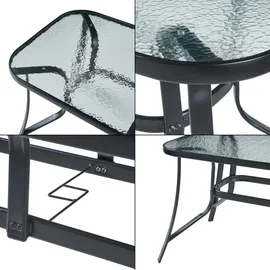 casa.pro Aradeo Set 7-tlg. Schwarz
