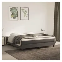 vidaXL Boxspringbettgestell Dunkelgrau 180x200 cm Samt