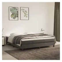vidaXL Boxspringbettgestell Dunkelgrau 180x200 cm Samt