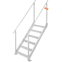 Vevor 6-stufige Badeleiter mit zwei Handläufen Bootsleiter 800x1850x2092mm Poolleiter