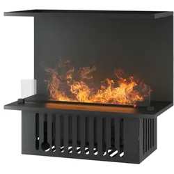 Inside C800 Einbau-Wasserdampfkamin mit mehrfarbiger Flamme, 3D-Effekt und App-Steuerung, 1,2-l-Tank – 80 cm