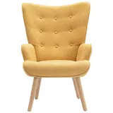 vente-unique Sessel VATELY Stoff 78 x 113 x 93 cm Senfgelb