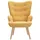 vente-unique Sessel VATELY Stoff 78 x 113 x 93 cm Senfgelb