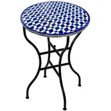Marokkanischer Mosaiktisch Bistrotisch Gartentisch Tisch Klapptisch Balkon Rund