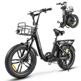 ENGWE SAMEBIKE E-Bike Klapprad Elektrofahrrad mit 20 Zoll Fat Tire, 13Ah Lithium-Akku für Lange Reichweite bis 120KM, 7-Gang-All-Terrain Ebike Herren für MTB, Strand & Schnee