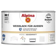 Alpina Weißlack für Außen weiß seidenmatt 0,3 l