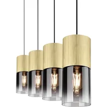 Trio Pendelleuchte Robin Metall Gold Messing