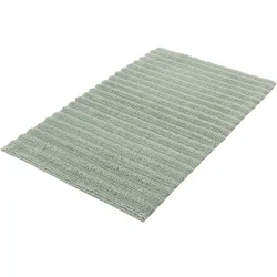 Badematte KLEINE WOLKE "Yara", grün (maledivia), H:5mm, Baumwolle, Badematten, Badteppich, Uni Farben, gestreift, waschbar