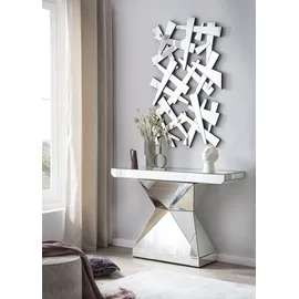 SalesFever Designer Konsole Konsolentisch 120 x 35,5 x 81 cm silber