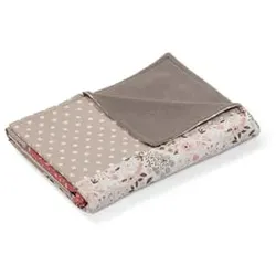 ULLENBOOM Babydecke & Kuscheldecke 70X100 cm Rosa Blüten
