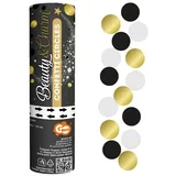 Godan Konfettikanone Gold/Schwarz/Silber