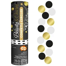 Godan Konfettikanone Gold/Schwarz/Silber