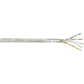 TRU Components Netzwerkkabel CAT 6 SF/UTP 4 x 2 x 0.27mm2 Weiß 10m