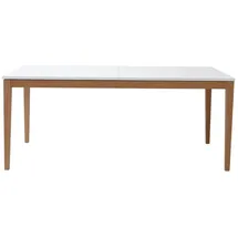 miliboo Design-Esstisch 180 x 76 x 90 cm weiß
