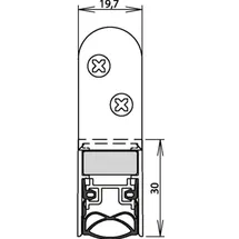 ATHMER Türdichtung Schall-Ex® Ultra WS 1-290 2-s.L.708mm Alu.silberf.HLT
