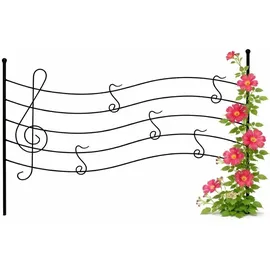 DanDiBo Ambiente Steckzaun Melody Rankhilfe 80 x 56 cm Schwarz