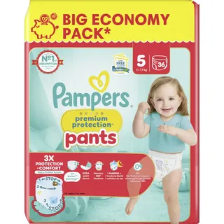 Procter & Gamble Pampers Premium Protection Pants Underjams Gr.5 Junior 11-17kg Big Pack - 5