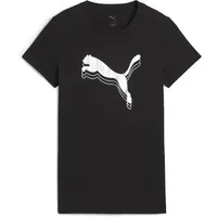 Puma Essentials Metallic T-Shirt Damen 01 black/metallic silver S