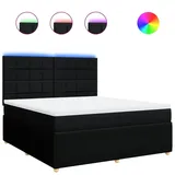 vidaXL Boxspringbett 180 x 200 cm Schwarz
