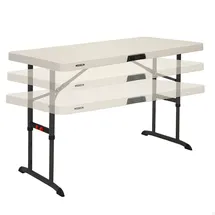 Lifetime Campingtisch Kunststoff Klapptisch Weiß