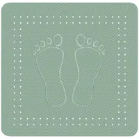 KLEINE WOLKE "Foot", grün, B:55cm H:0,2cm L:55cm, PVC, Wanneneinlagen