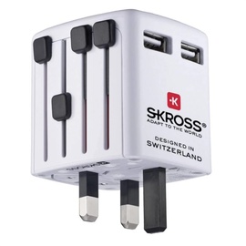 Skross World USB Charger USB-Ladegerät Steckdose Ausgangsstrom (max.) 2400mA 2 x USB mit U