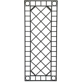 deluke Wand -Dekor COMO Stahl Schwarz 42x4x115cm Dekoration Wohnzimmer Büro