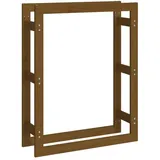 vidaXL Kaminholzregal 80 x 25 x 100 cm honigbraun