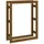 vidaXL Kaminholzregal 80 x 25 x 100 cm honigbraun
