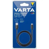 Varta 57944101401 USB Kabel 1 m USB 3.2 Gen 1 (3.1 Gen 1) USB A USB C Schwarz