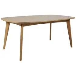 Martha Esszimmertisch mit Platz für 2 Zusatzplatten in Eiche Dekor gelaugt.