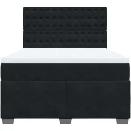 vidaXL Boxspringbett 140 x 200 cm Schwarz