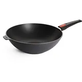 WOLL Diamond Lite Wok- und Rührpfanne Ø 32 cm mit abnehmbarem Stiel – Antihaftpfanne aus Aluminiumguss, backofenfest, geeignet für Ceran, Gas, Elektro & Halogen – Wokpfanne