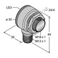 Turck Reflexions-Lichtschranke TM18RP6LPQ8 3042003 dunkelschaltend 1St.