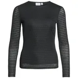VILA Longsleeve "Vilarine" in Schwarz - L