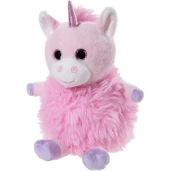 Kuscheltier HEUNEC "Fluffball, Einhorn, 24 cm", rosa (rose), Plüschfiguren, KinderH:24cm, enthält recyceltes Material, H:24cm