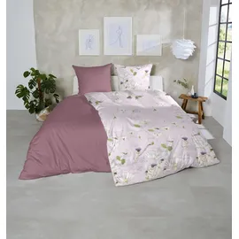 Primera Eden", 135x200+80x80 cm rosa/weiß/grün