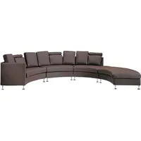 Beliani Sofa mit Ottomane ROTUNDE