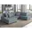Wohnlandschaft Mikrofaser U-Form 3-Sitzer Blau