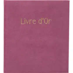 Exacompta 390E Gästebuch, 140 Seiten, Goldschnitt, Skandi - Altrosa