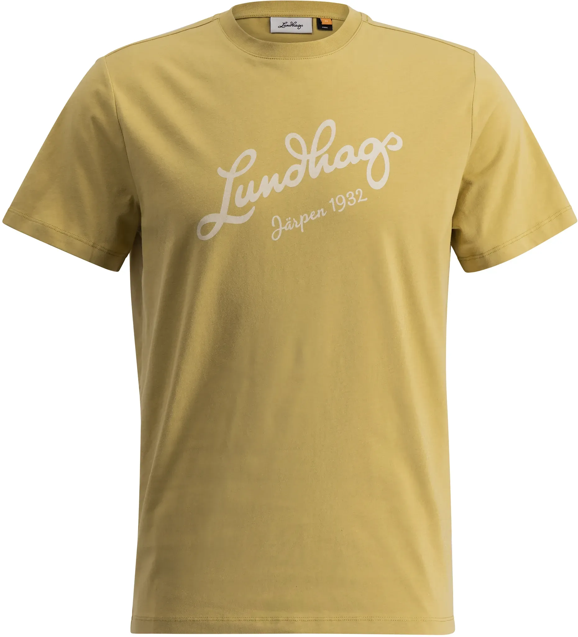 Lundhags Herren Järpen Logo T-Shirt - M - Straw