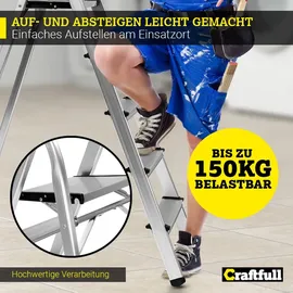 Craftfull CF-133B Haushaltsleiter 5 Stufen